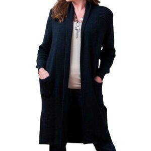Alpaca Connection Womens M Alpaca/Wool Blend Long Cardigan Sweater Made in Peru